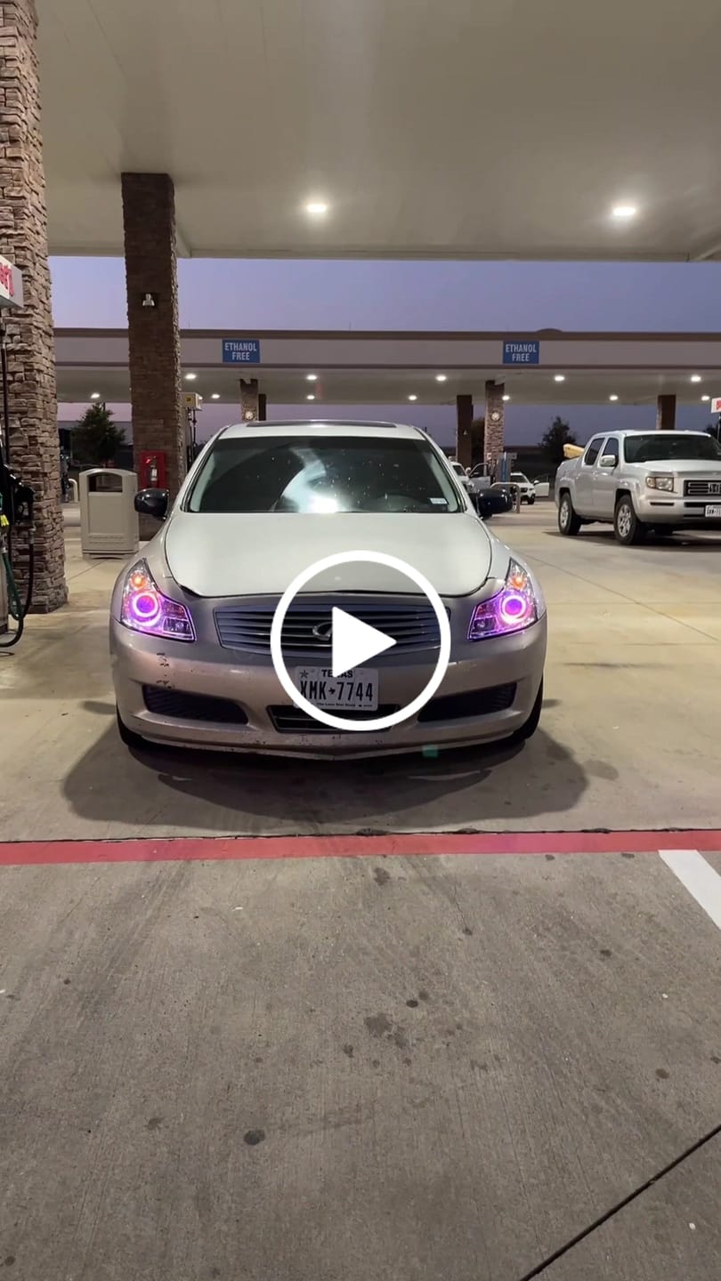 Customer video review of Infiniti G35 Sedan Multicolor Halo Kit (2007-2009)