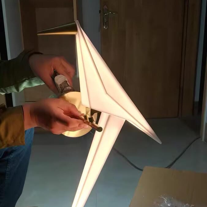 Customer photo review of Wall Light, Gold Bird Shaped Body, Wall Sconce, Integrated LED