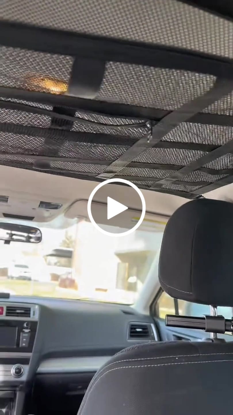 Customer video review of Sky-Stow™ Car Ceiling Storage Net