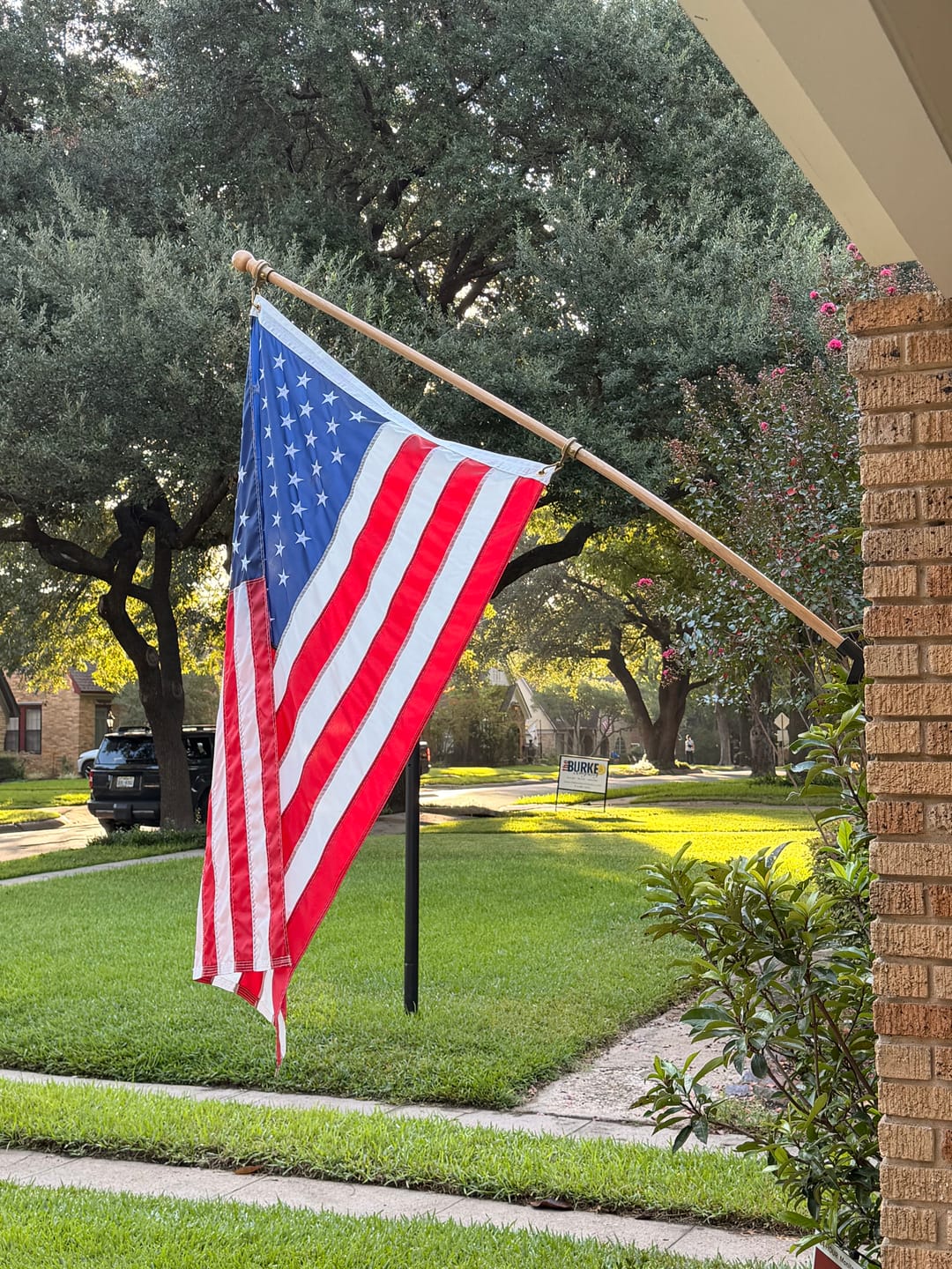 Customer photo review of 3' x 5' American Flag Set
