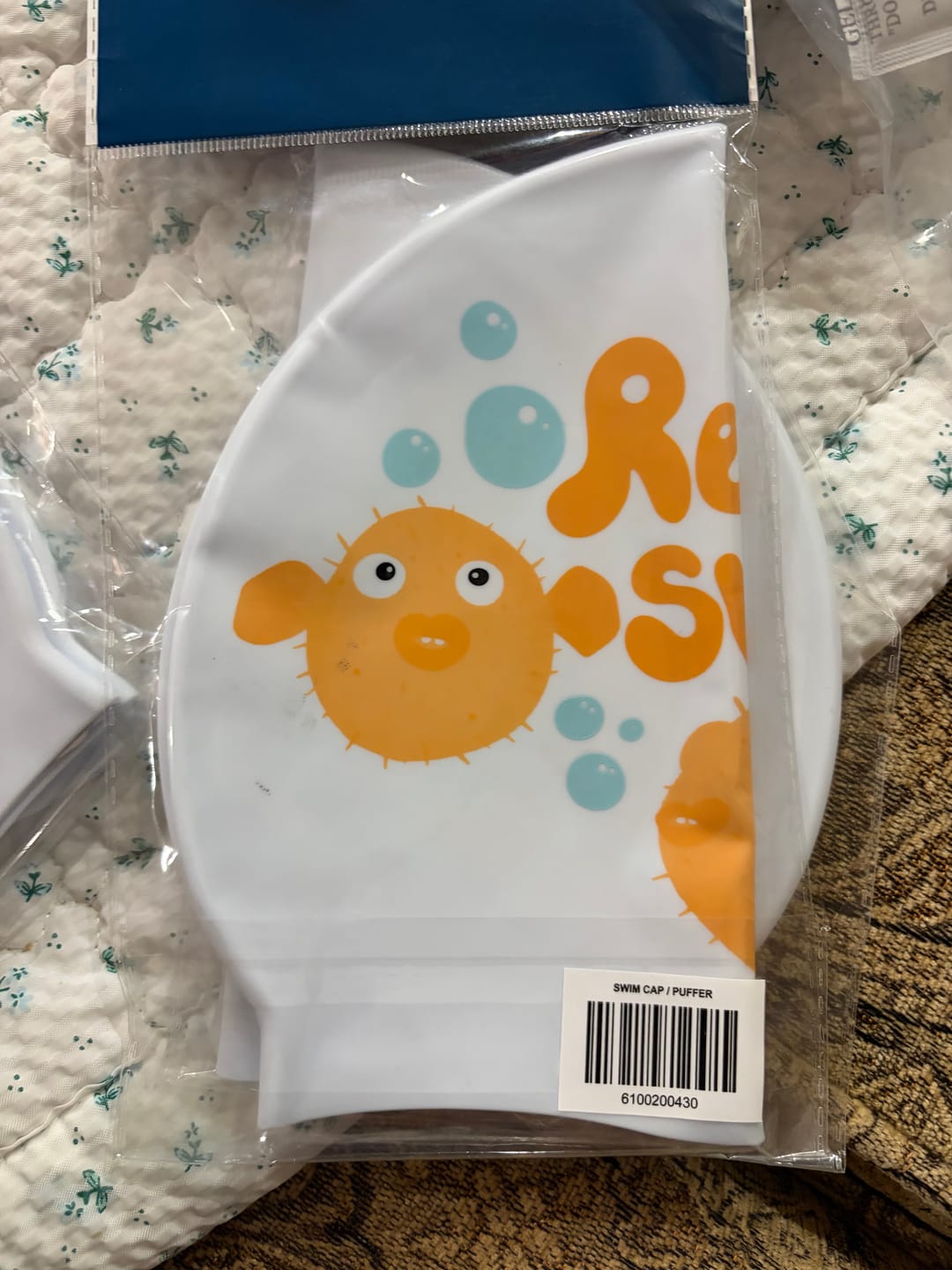Customer photo review of JAYD Swim Cap - Resting Swim Face