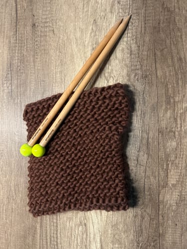 Customer photo review of BEECHWOOD KNITTING NEEDLES