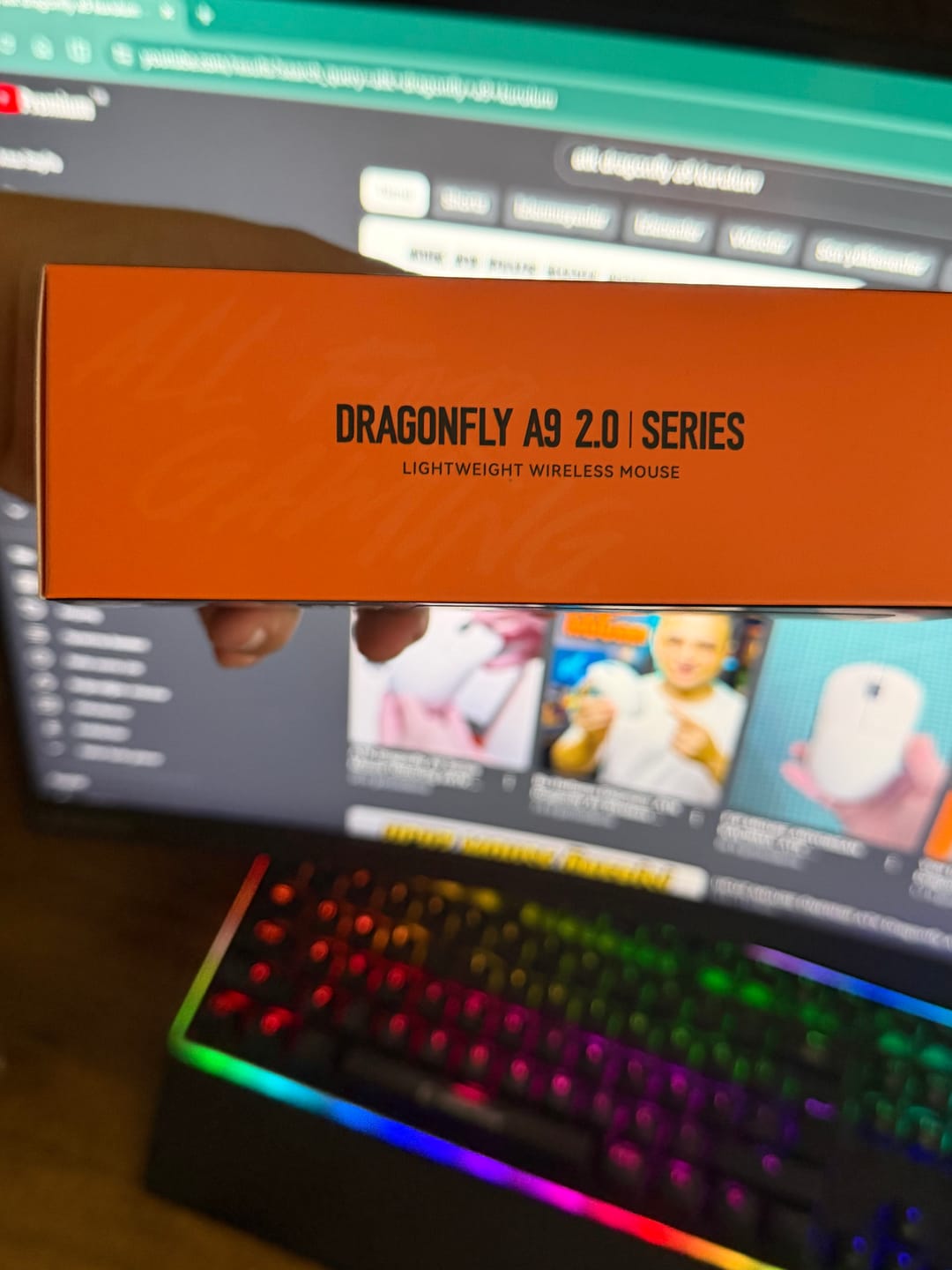 Customer photo review of ATK Dragonfly A9 Wireless Mouse
