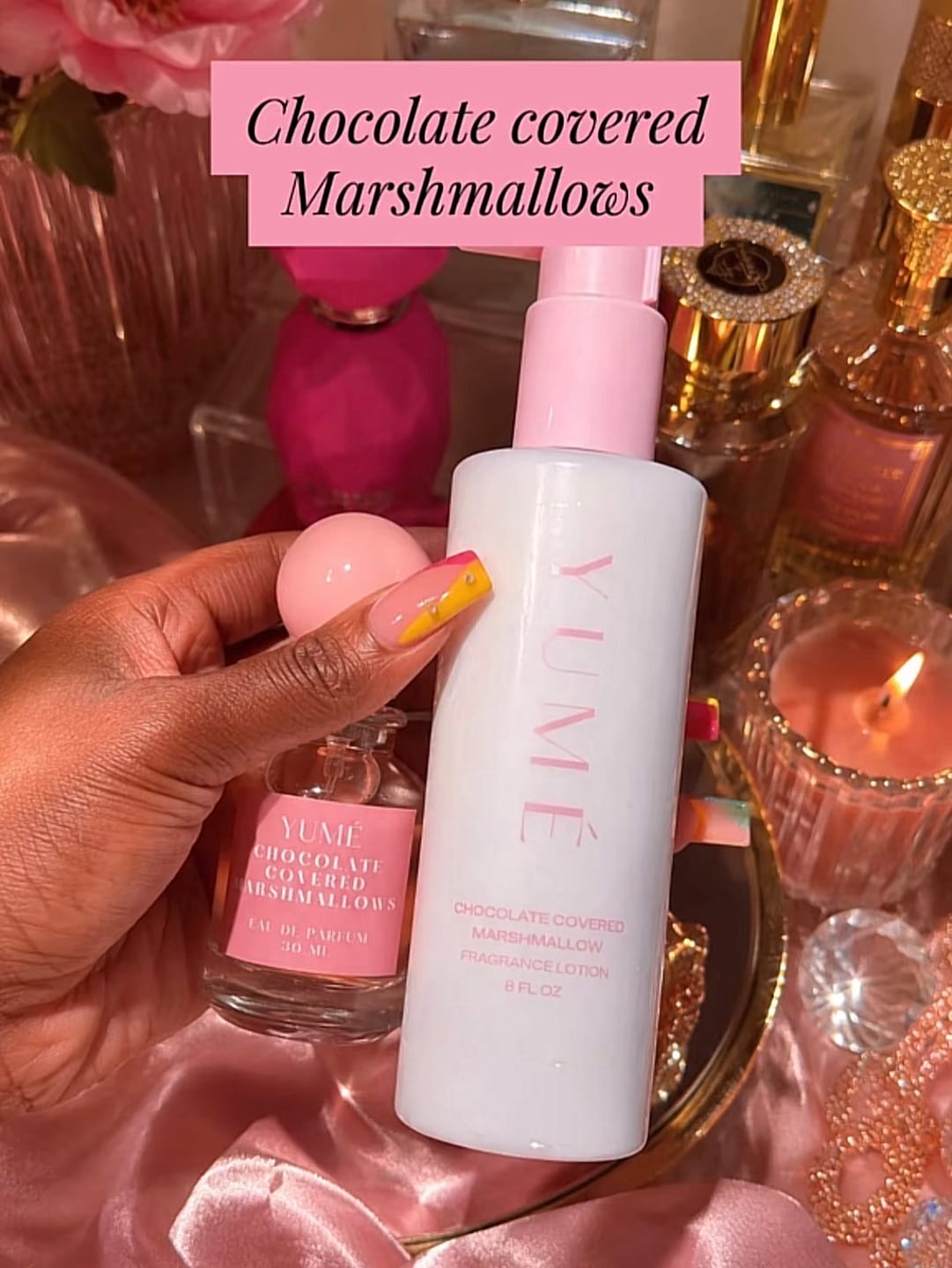 Customer photo review of CHOCOLATE COVERED MARSHMALLOWS FRAGRANCE LOTION