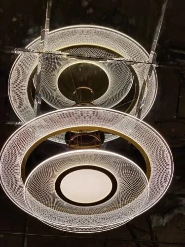Customer photo review of Gold Ring Chandelier, Dimmable Integrated LED, 38–80 cm