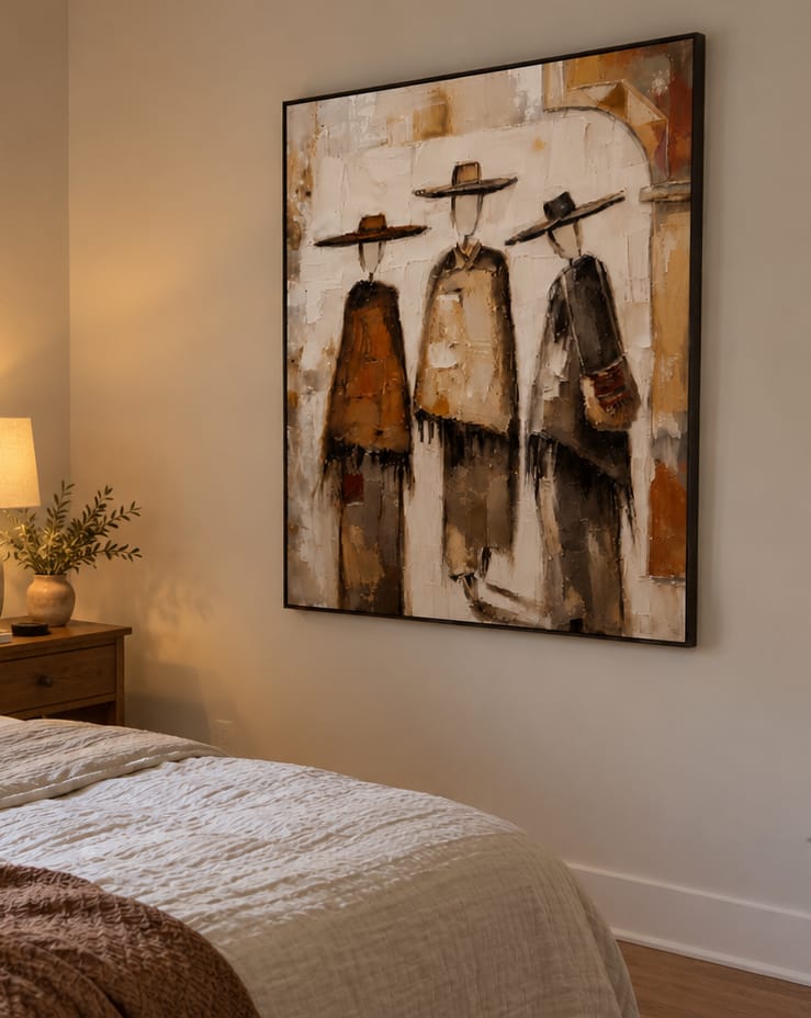 Customer photo review of Trailbound Three-Western Figure Painting