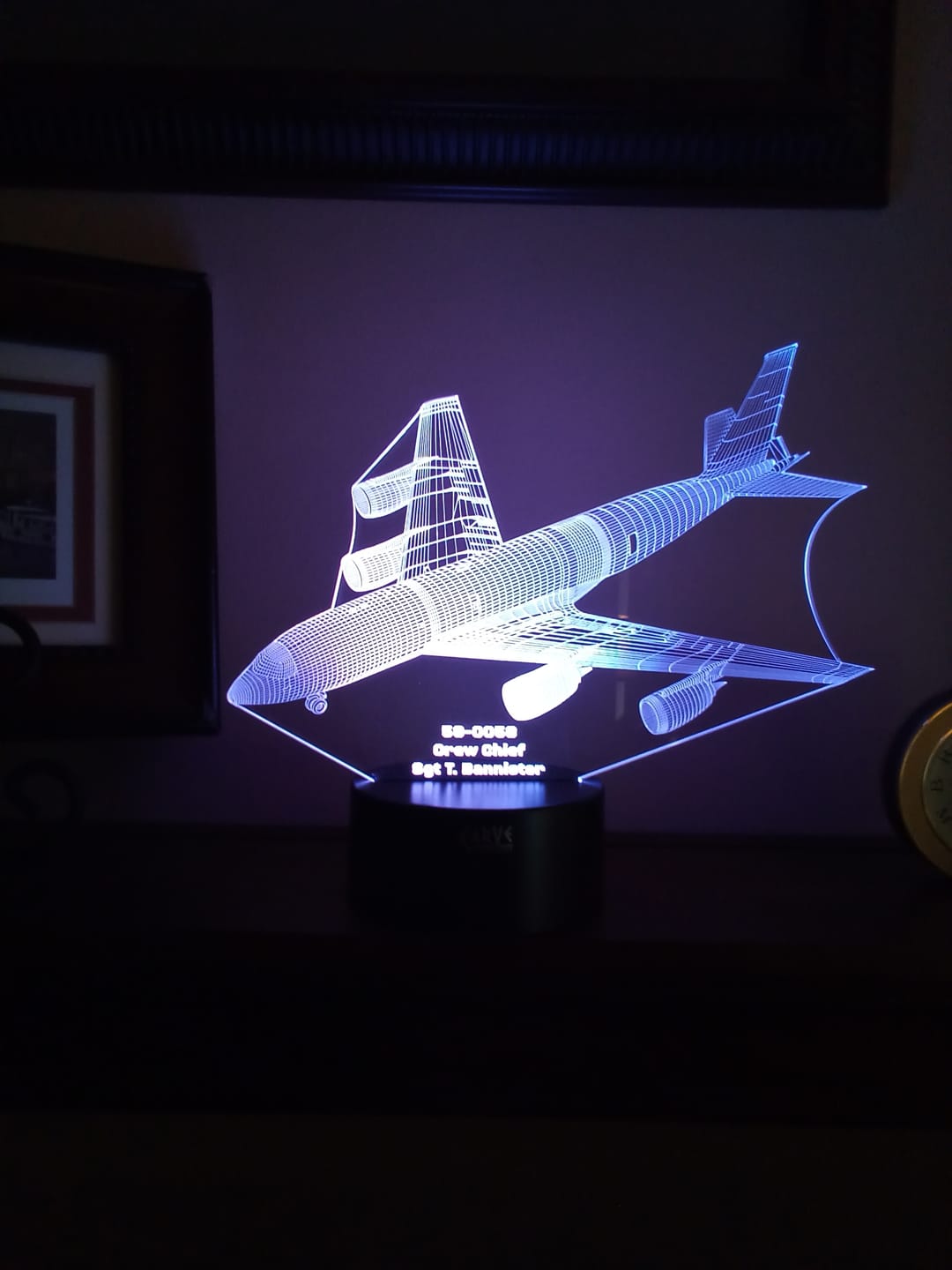 Customer photo review of KC-135 Stratotanker 3D LED Lamp