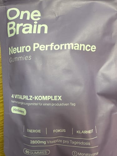 Customer photo review of OneBrain Vitalpilz Gummies