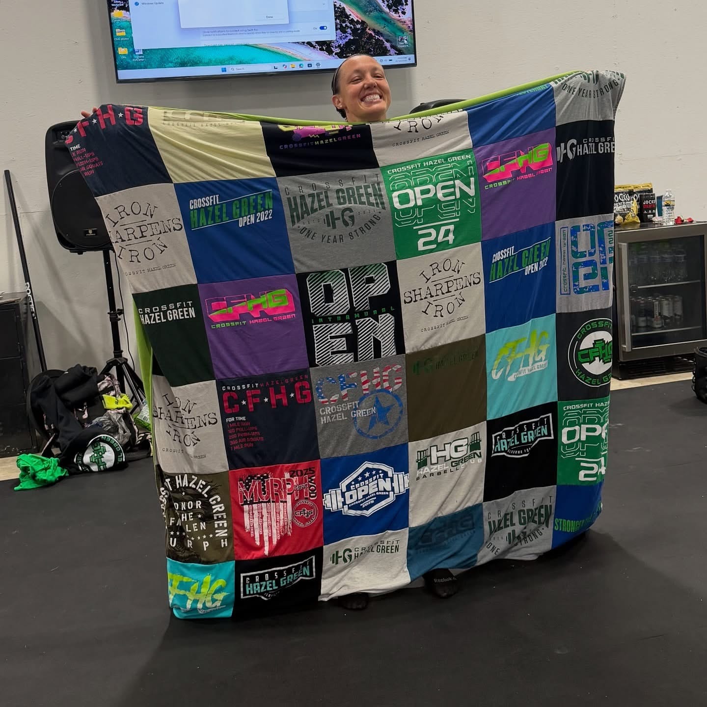 Customer photo review of Project Repat T-Shirt Quilt