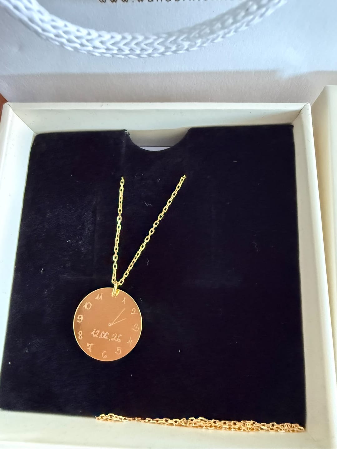 Customer photo review of Halskette "Geburtsuhr"