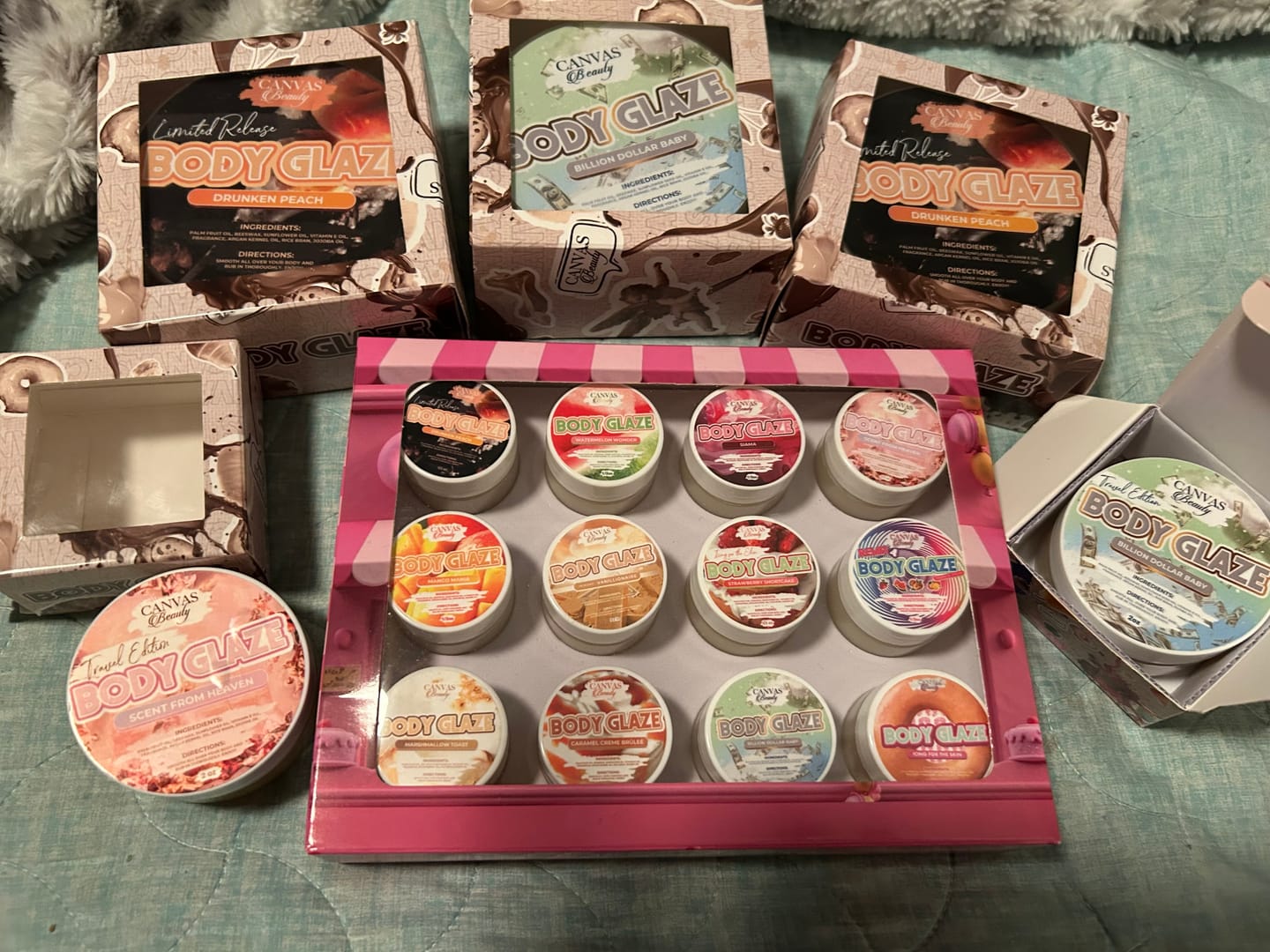 Customer photo review of (NEW) BODY GLAZE: DRUNKEN PEACH