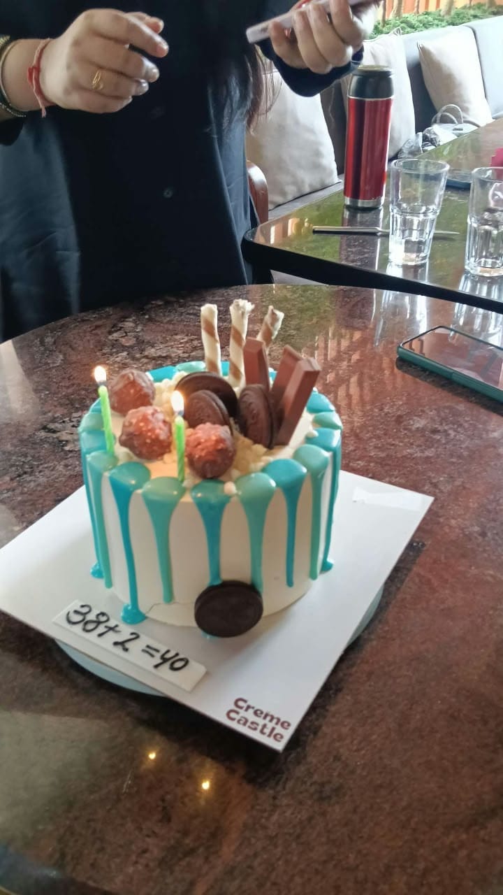Customer photo review of Chocolate Drip Cake