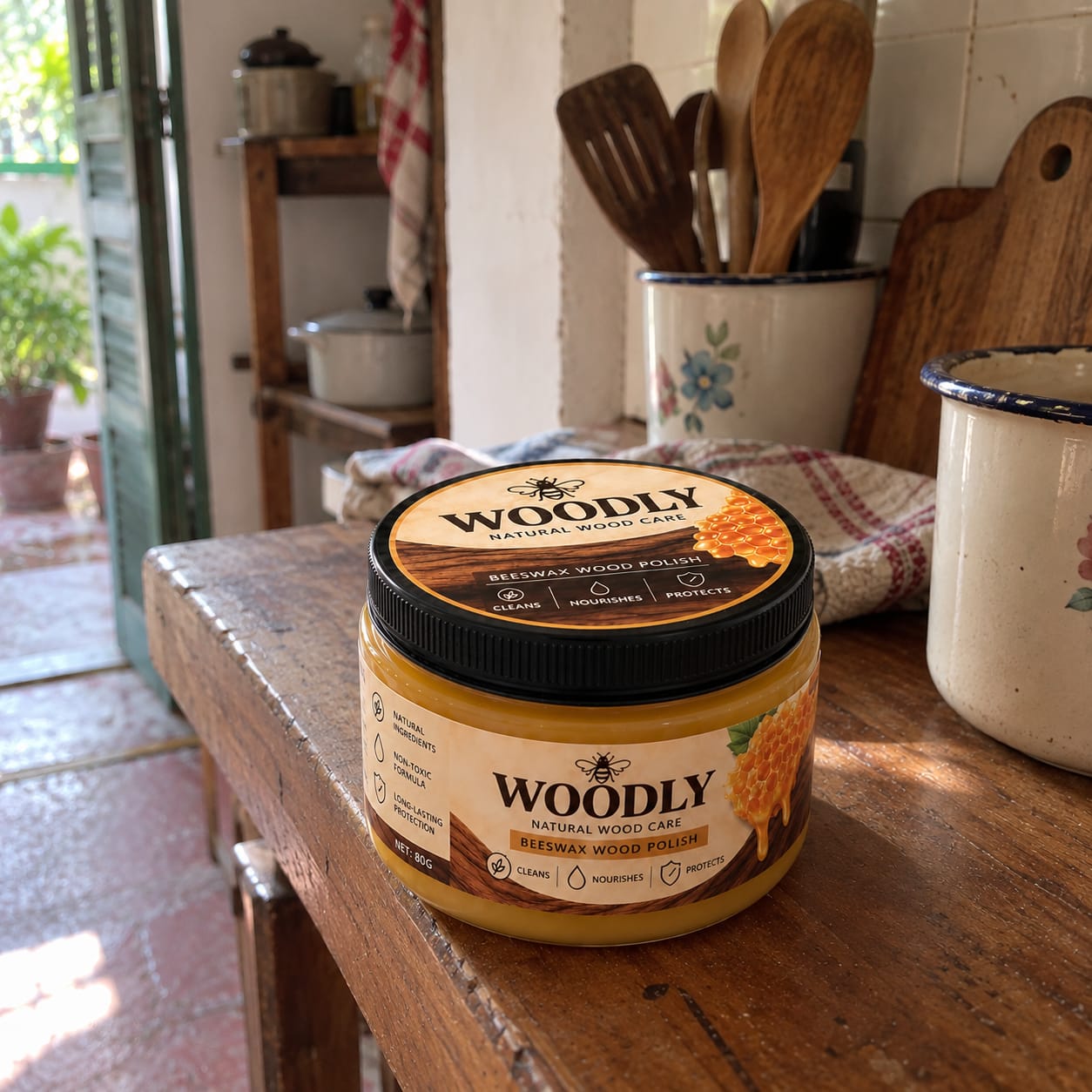 Customer photo review of Beeswax Wood Polish - Restore & Shine