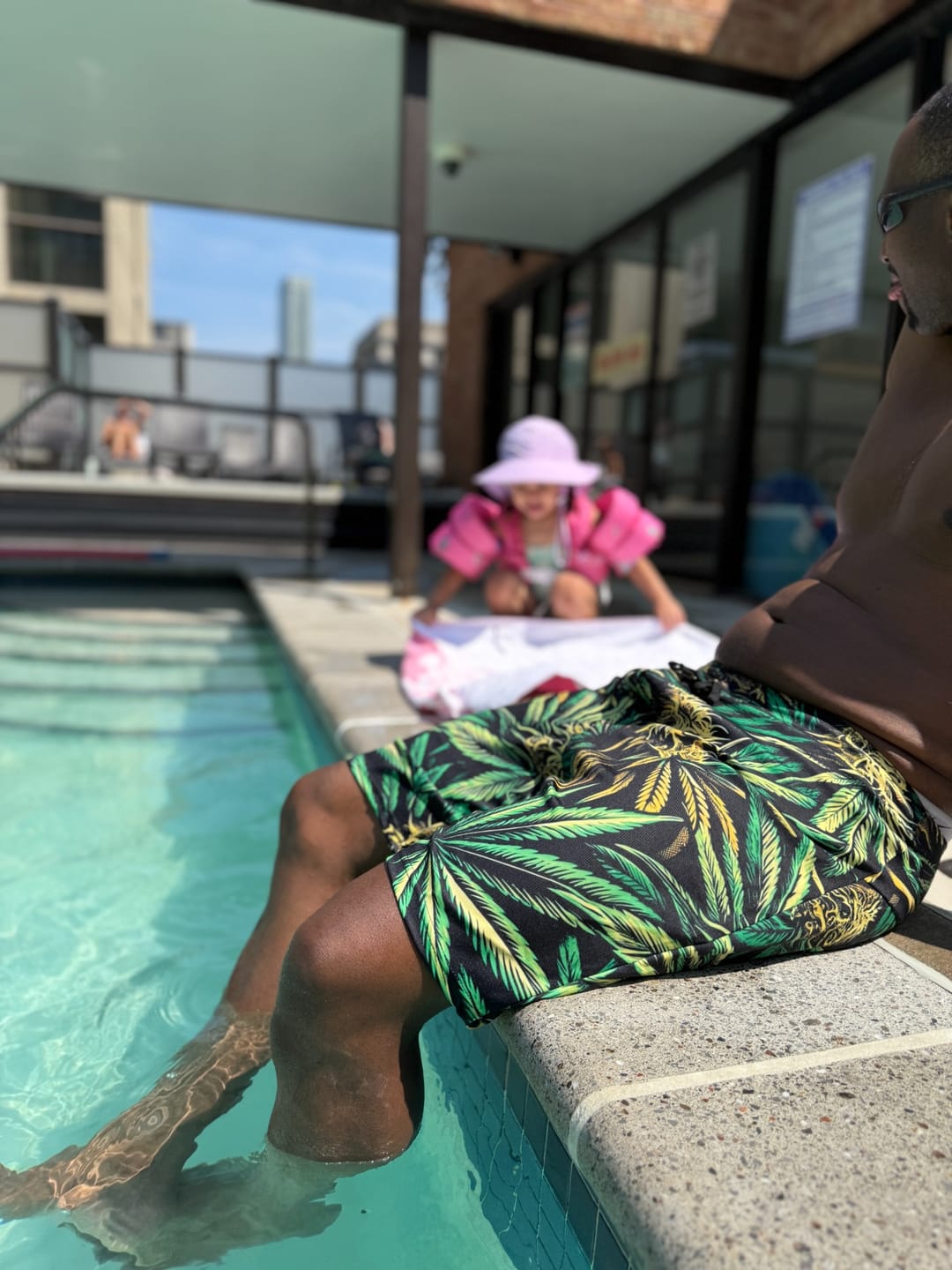 Customer photo review of Big Buds Men's Board Shorts