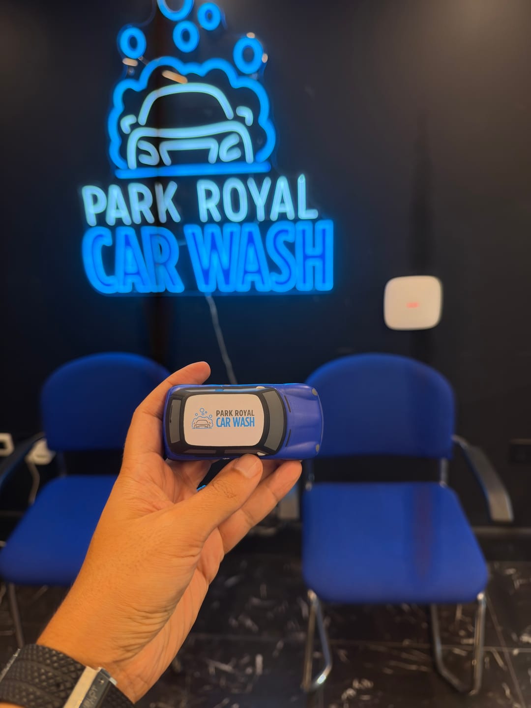 Customer photo review of PARK ROYAL CAR WASH | LED Neon Sign