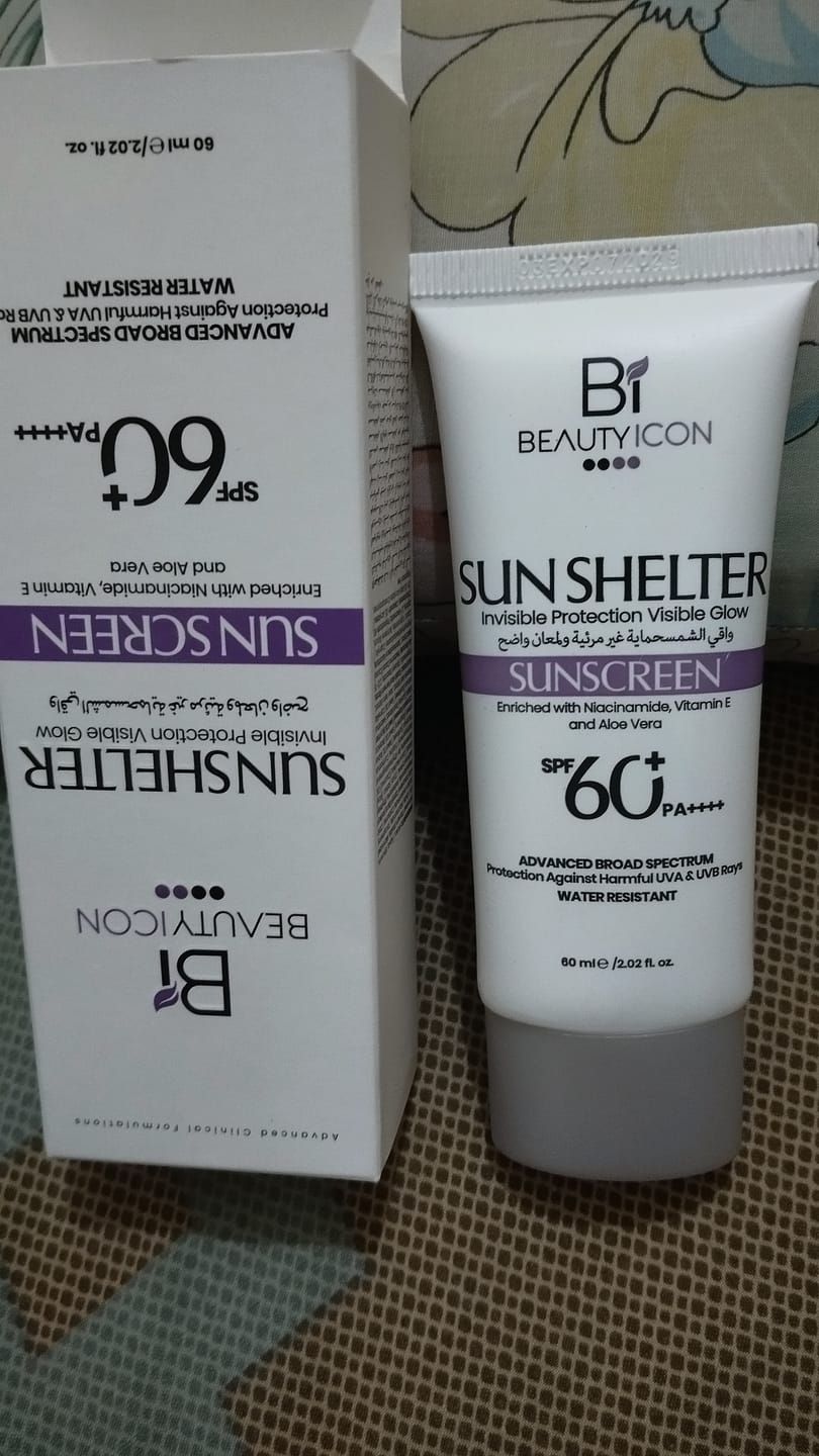 Customer photo review of Sun Shelter SPF 60+ PA++++ Sunscreen