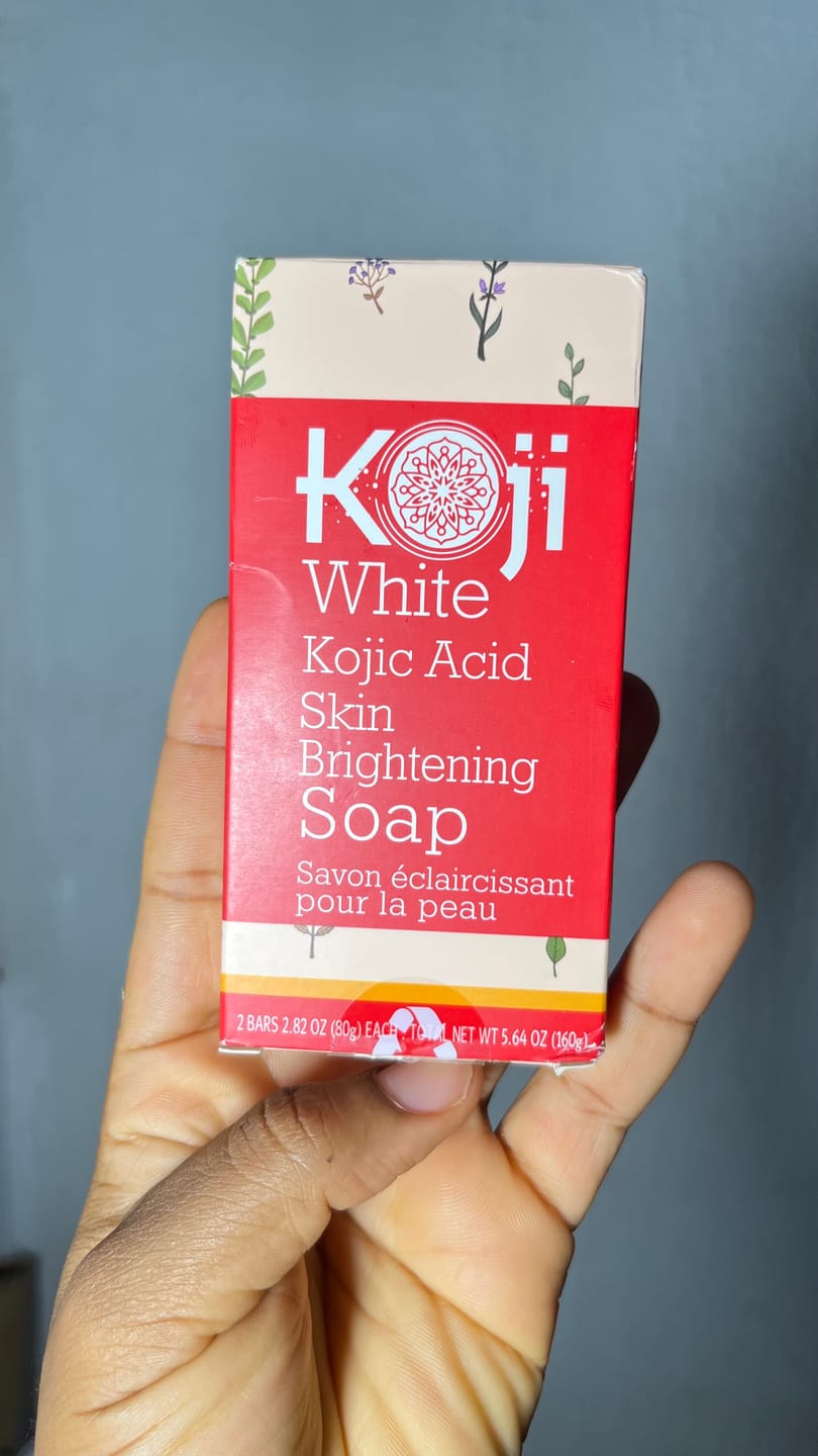Customer photo review of Pure Kojic Acid Skin Brightening Soap (2 Bars)