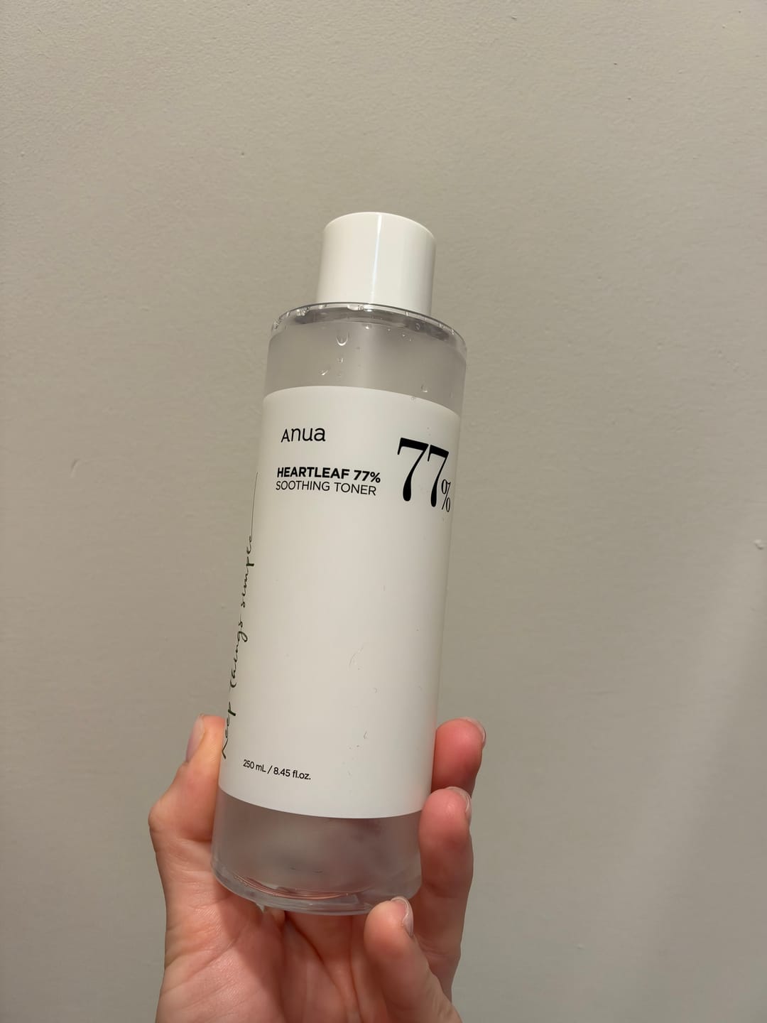 Customer photo review of Nomierinošs toniks Anua Heartleaf 77 Soothing Toner