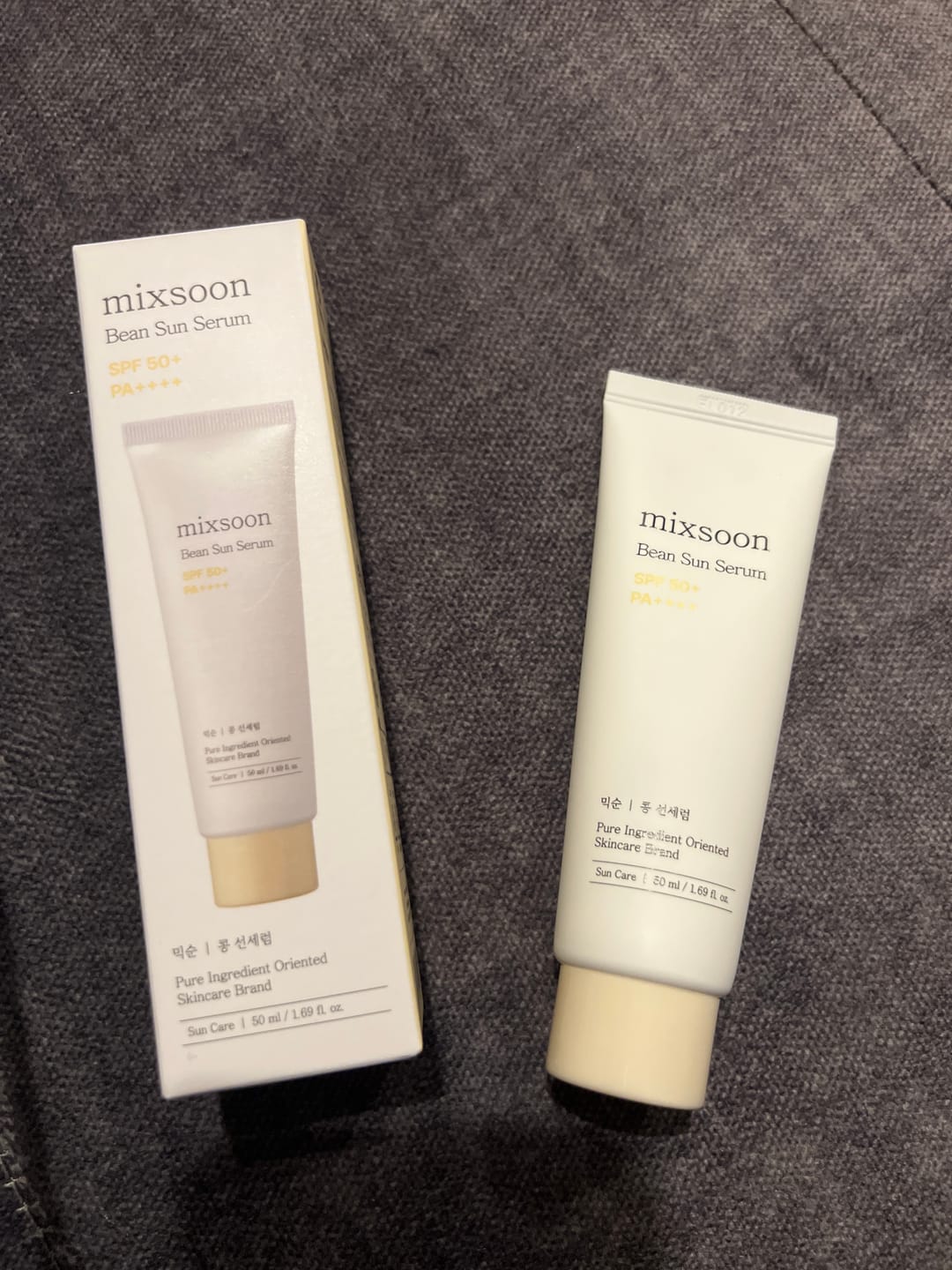 Customer photo review of Gaisīgs saules aizsargkrēms Mixsoon Bean Sun Serum SPF 50+ PA++++