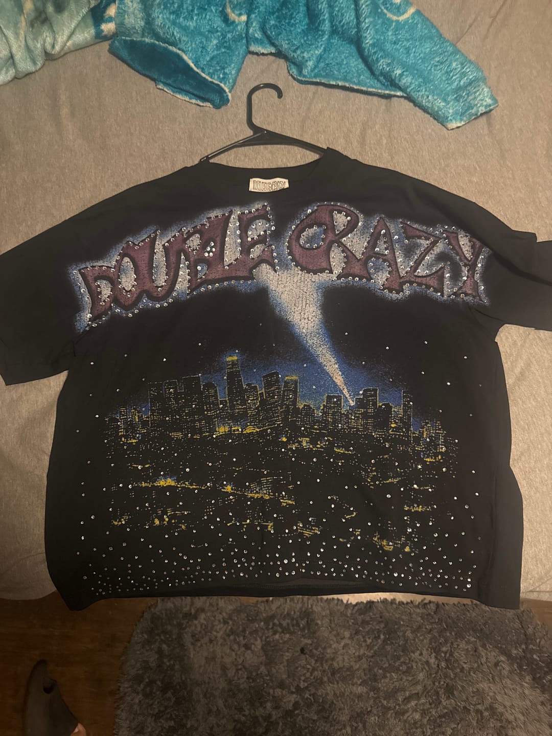 Customer photo review of Boxy L.A. Skyline Iced Out Tee-435