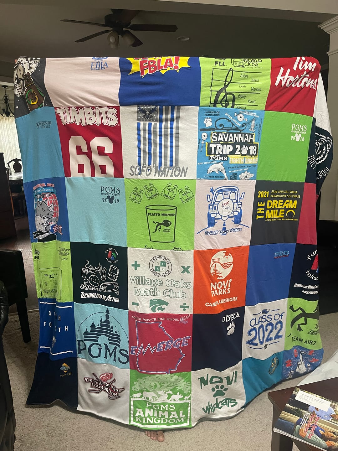 Customer photo review of Project Repat T-Shirt Quilt