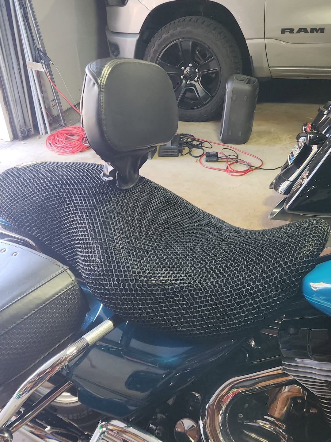 Customer photo review of Wind Rider Seat Cover