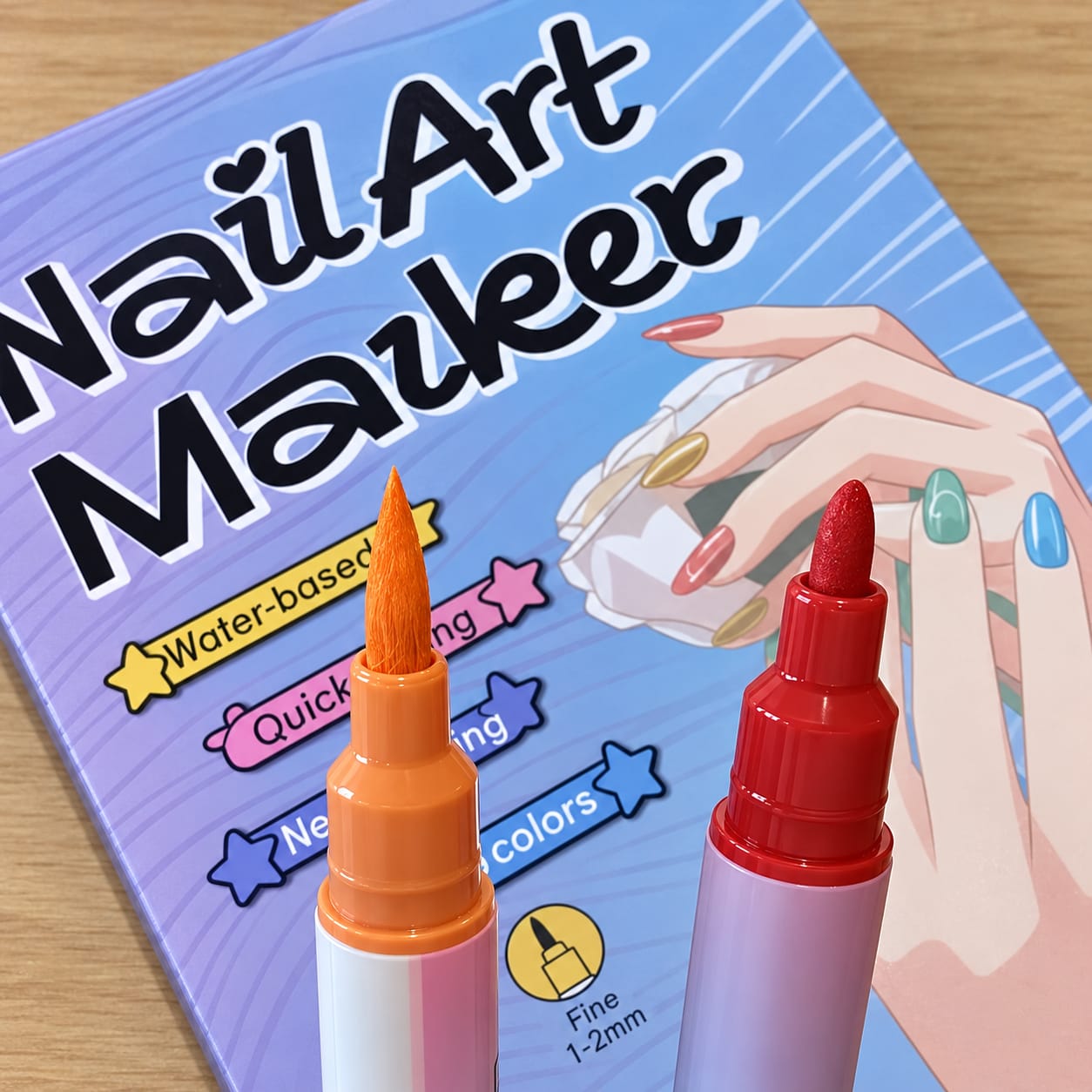 Customer photo review of Marcadores de uñas: diseños de salón sin pulso
