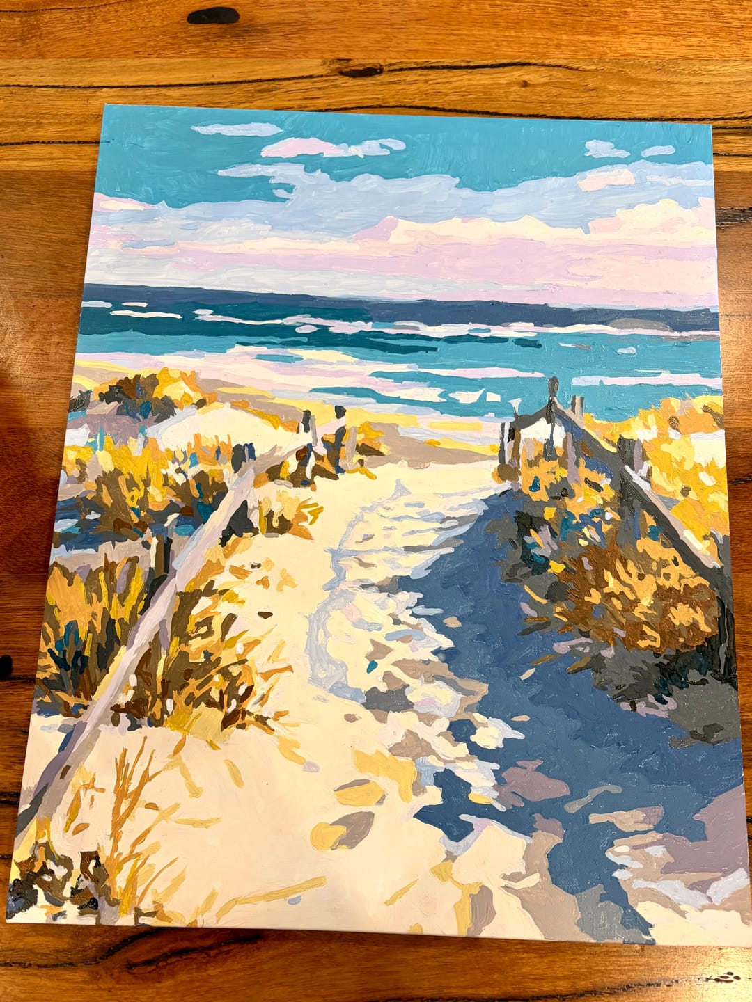 Customer photo review of Road to the Beach | Paint by Number