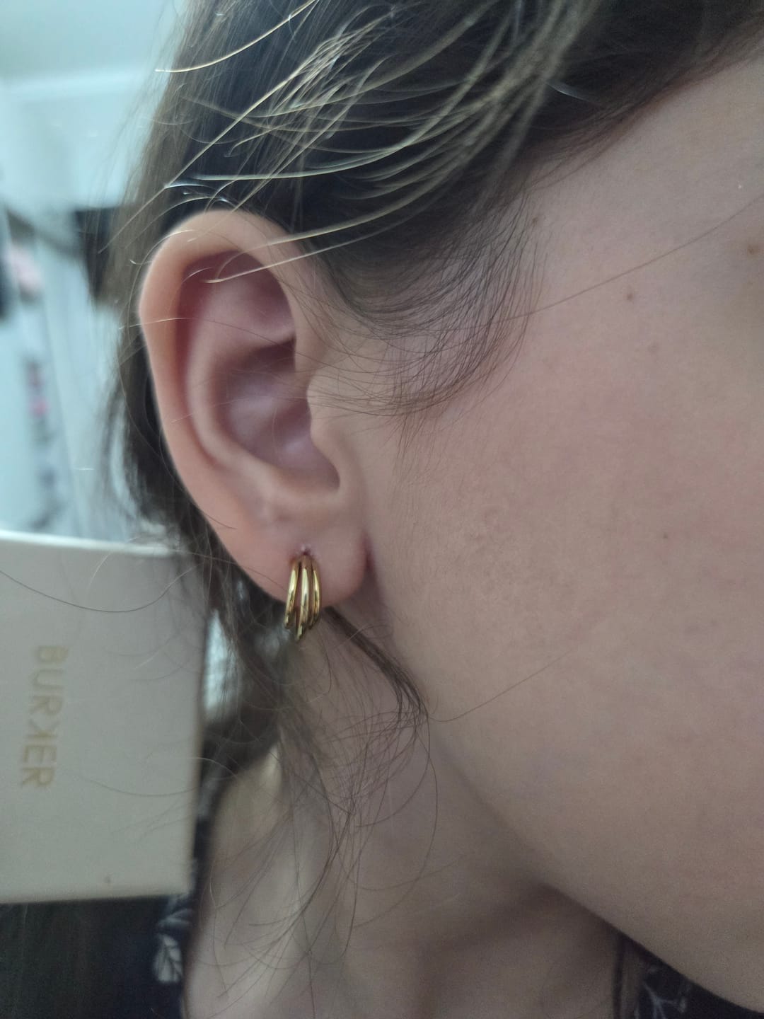 Customer photo review of Cindy Earrings