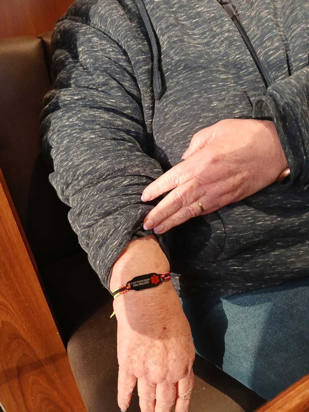 Customer photo review of Guardian Knot Personalised Medical ID Bracelet
