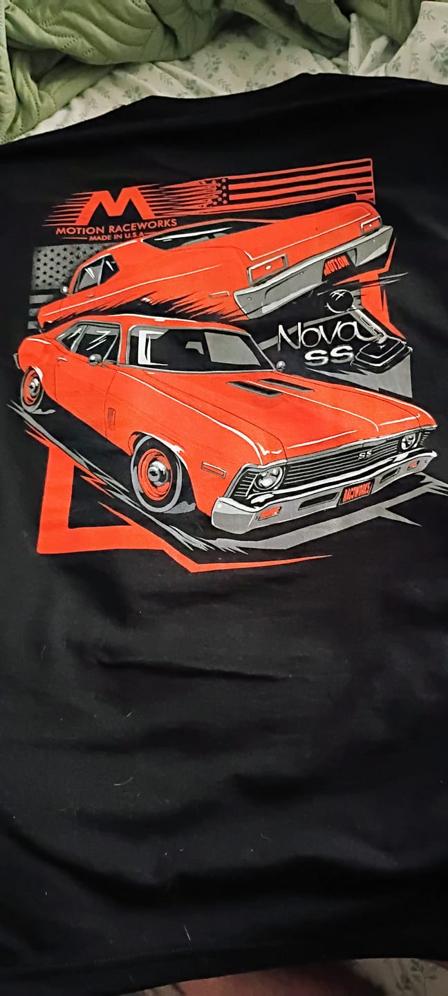 Customer photo review of Motion Raceworks Project Orange Crush Nova Shirt