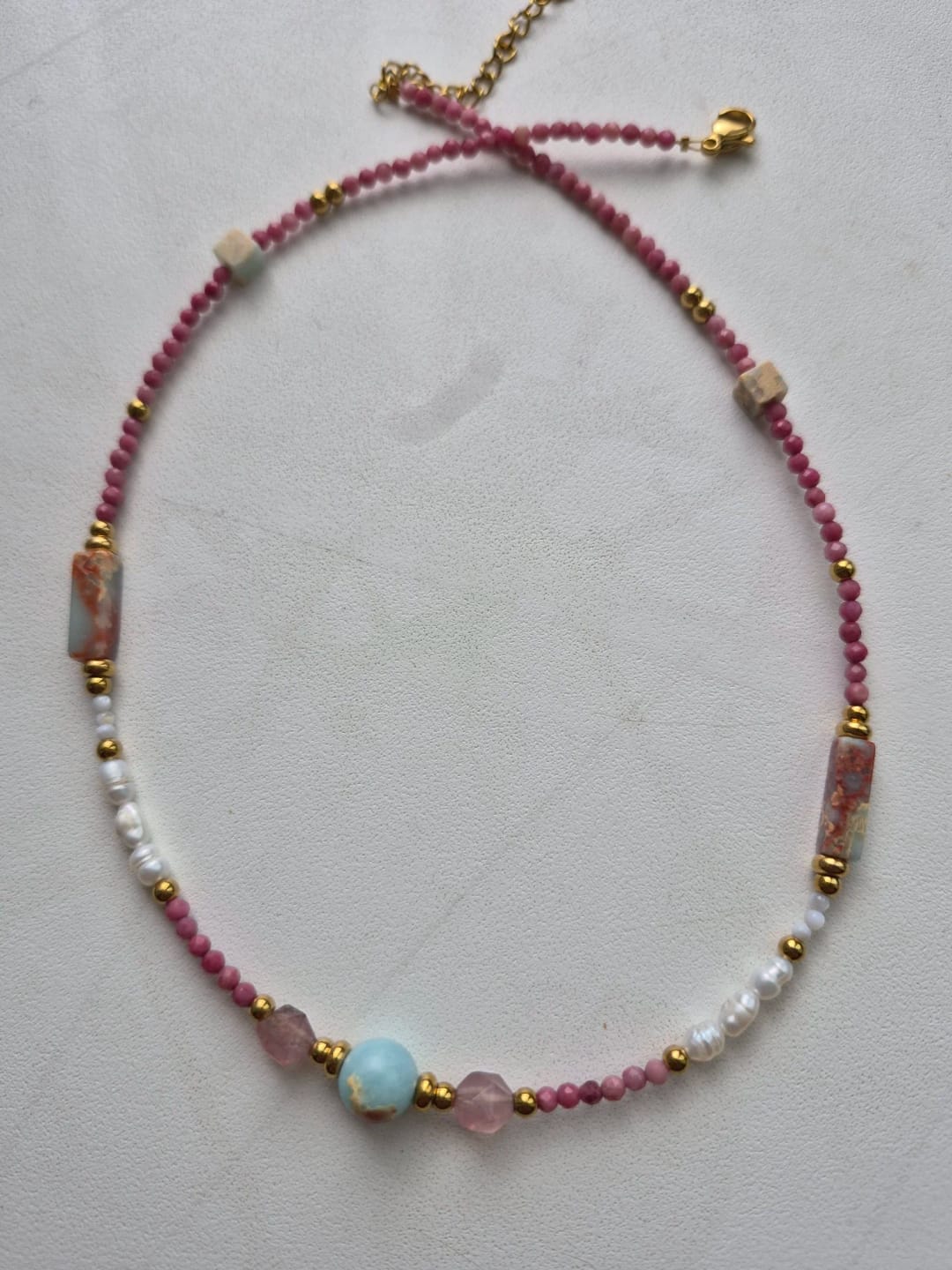 Customer photo review of Solar Mosaic Necklace