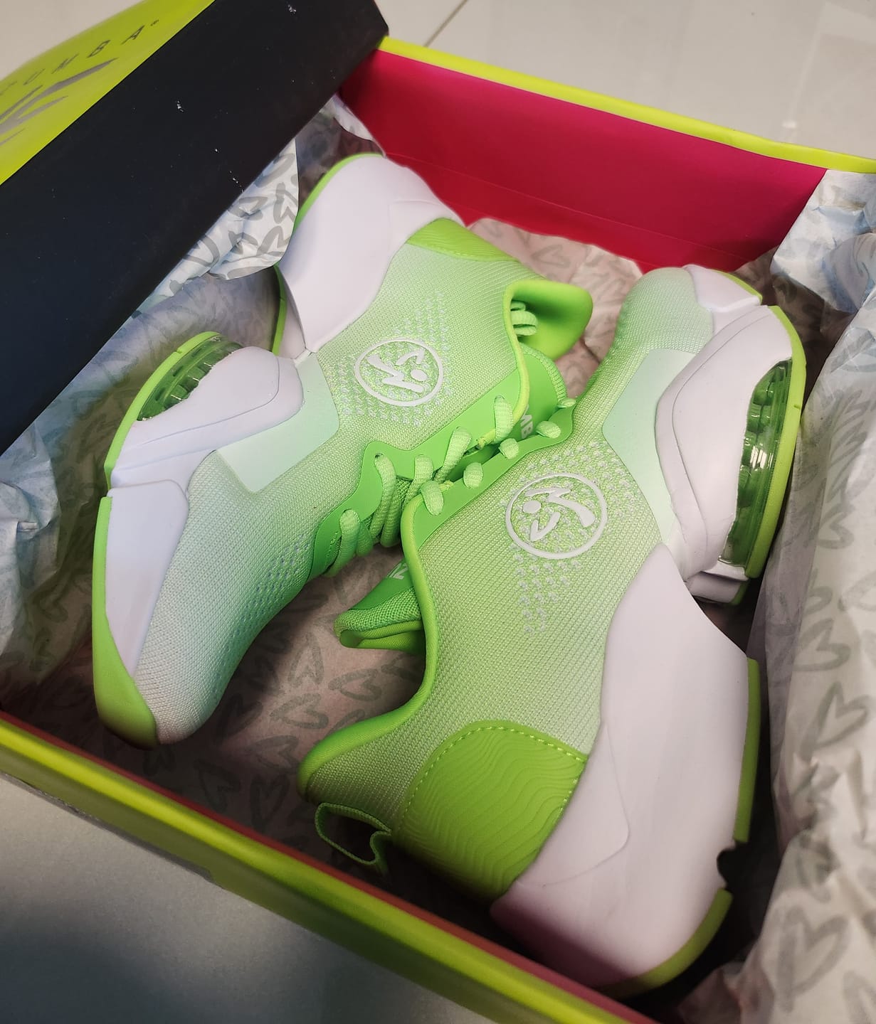 Customer photo review of Zumba Air Stomp Lite - Green