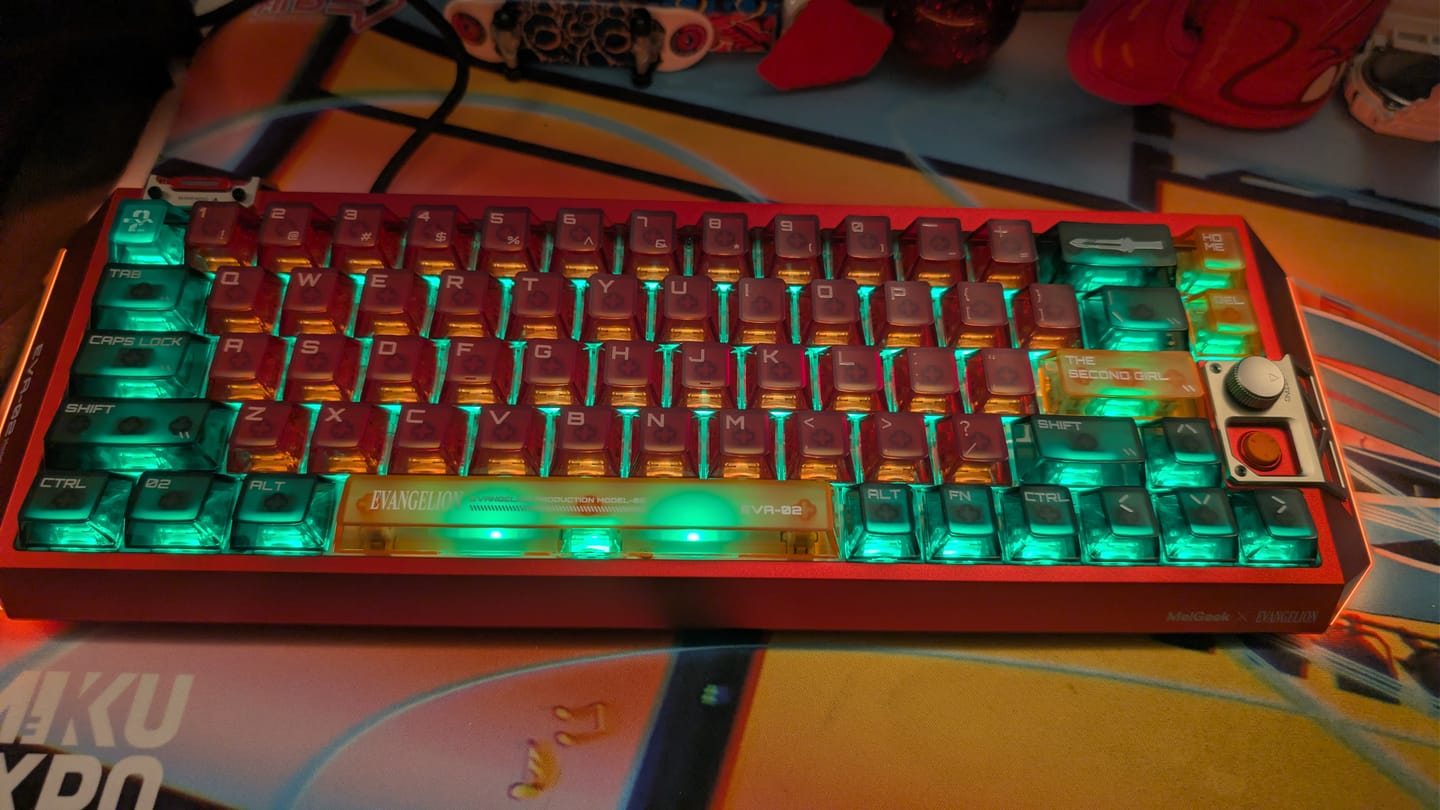 Customer photo review of Centauri60 Asuka Edition  HE Gaming Keyboard
