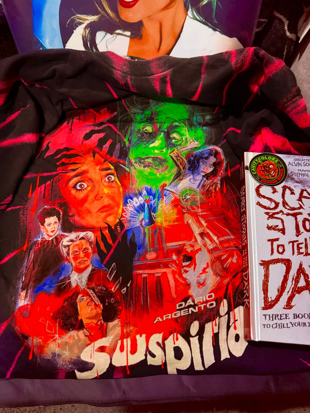 Customer photo review of SUSPIRIA: DEATH IS COMING FOR YOU - TIE-DYE T-SHIRT