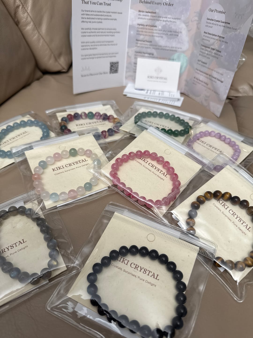 Customer photo review of Kiki Crystal Bracelet Mystery Bag 2.0 – Color Match Game(Wrist Sizes:5.5 and 6.5 inches)