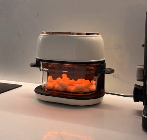 Customer photo review of Premium Glass Air Fryer