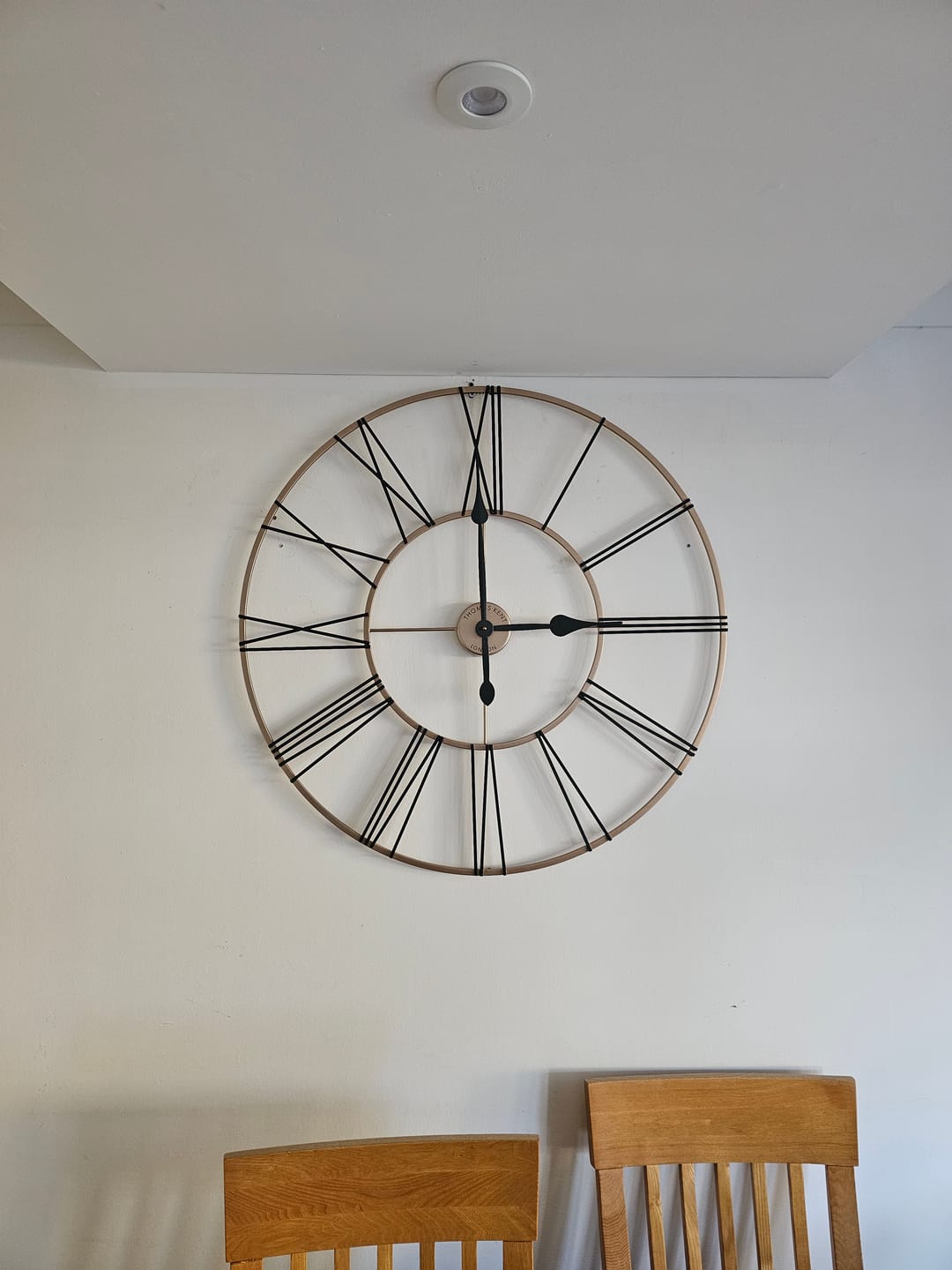 Customer photo review of Thomas Kent London. Summer House Copper Wall Clock Indoor/Outdoor