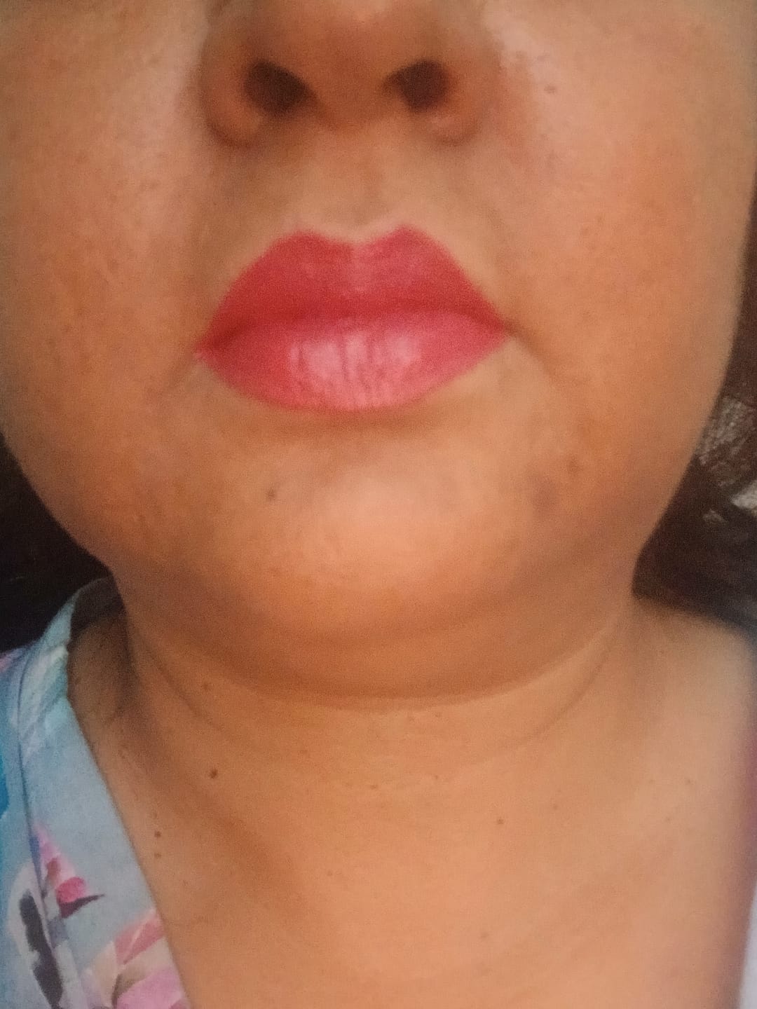 Customer photo review of O.TWO.O ROSE GOLD 2 IN 1 LIPSTICK AND LIPGLOSS