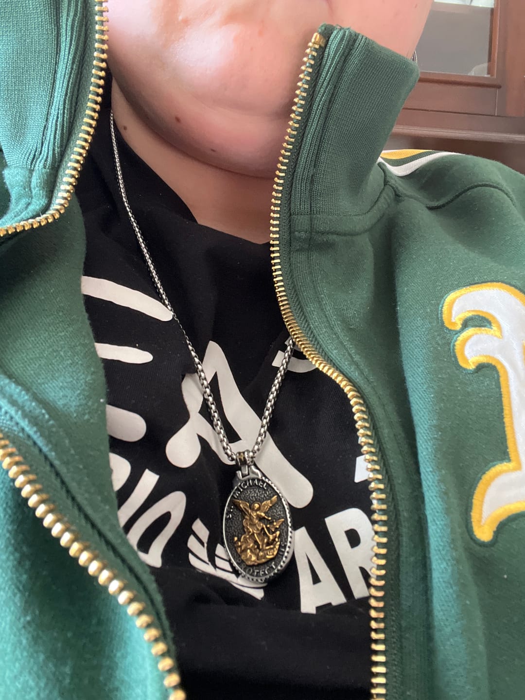 Customer photo review of ST. MICHAELS BADGE.