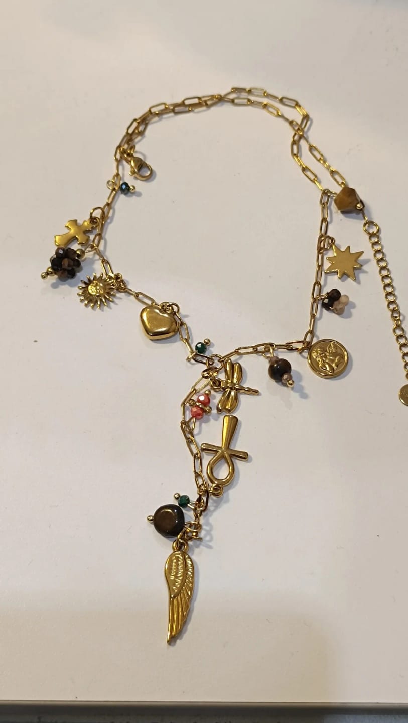 Customer photo review of Eclectic Belief Necklace