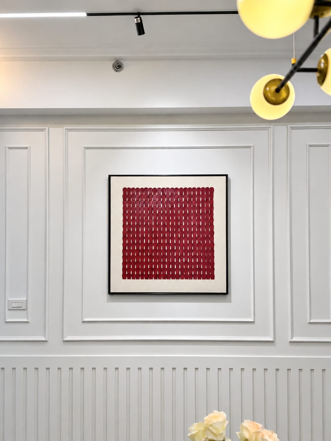 Customer photo review of Burgundy Rhythm Wall Art