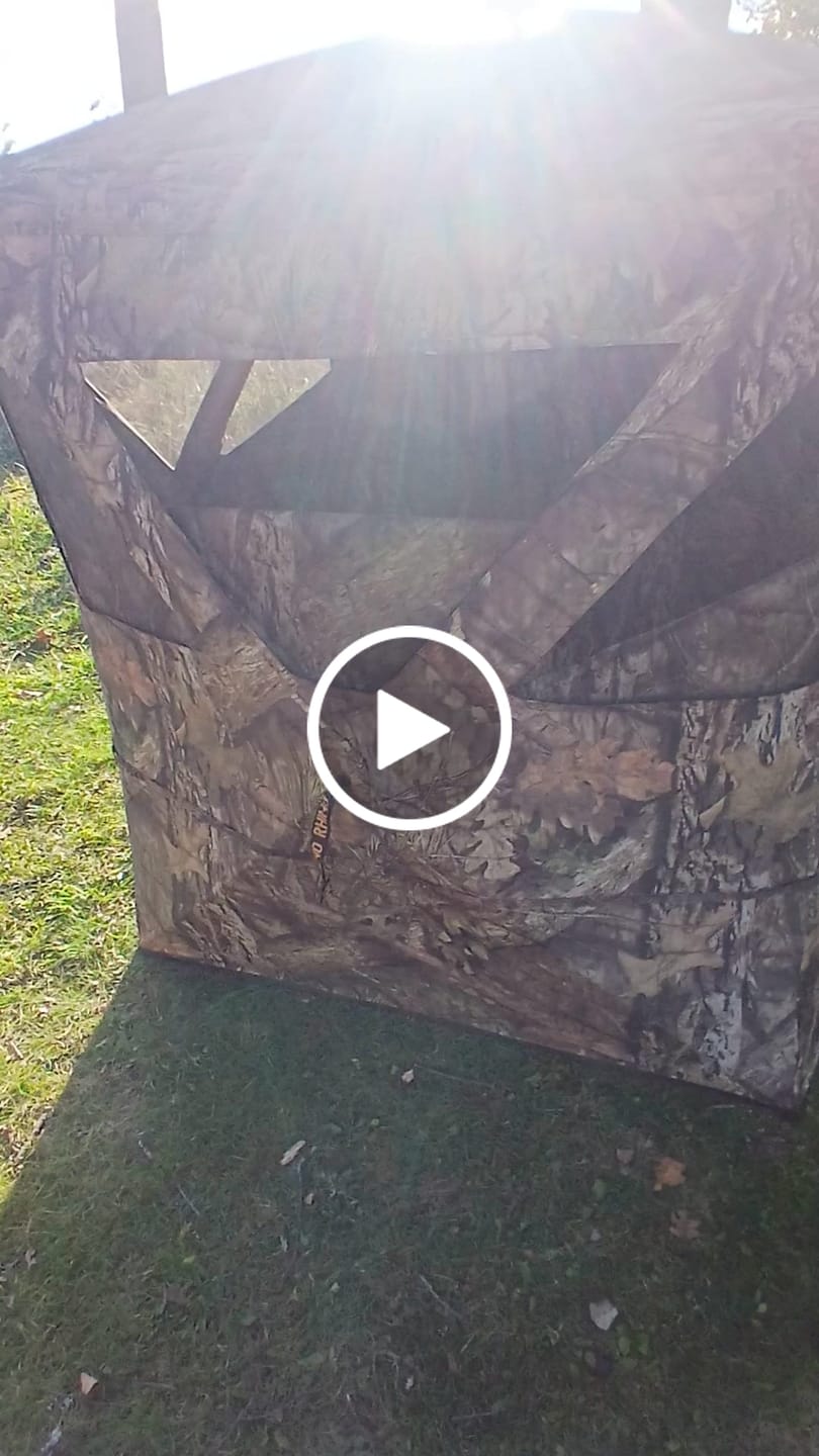 Customer video review of Rhino 100 Ground Blind Mossy Oak Break Up Country Camouflage