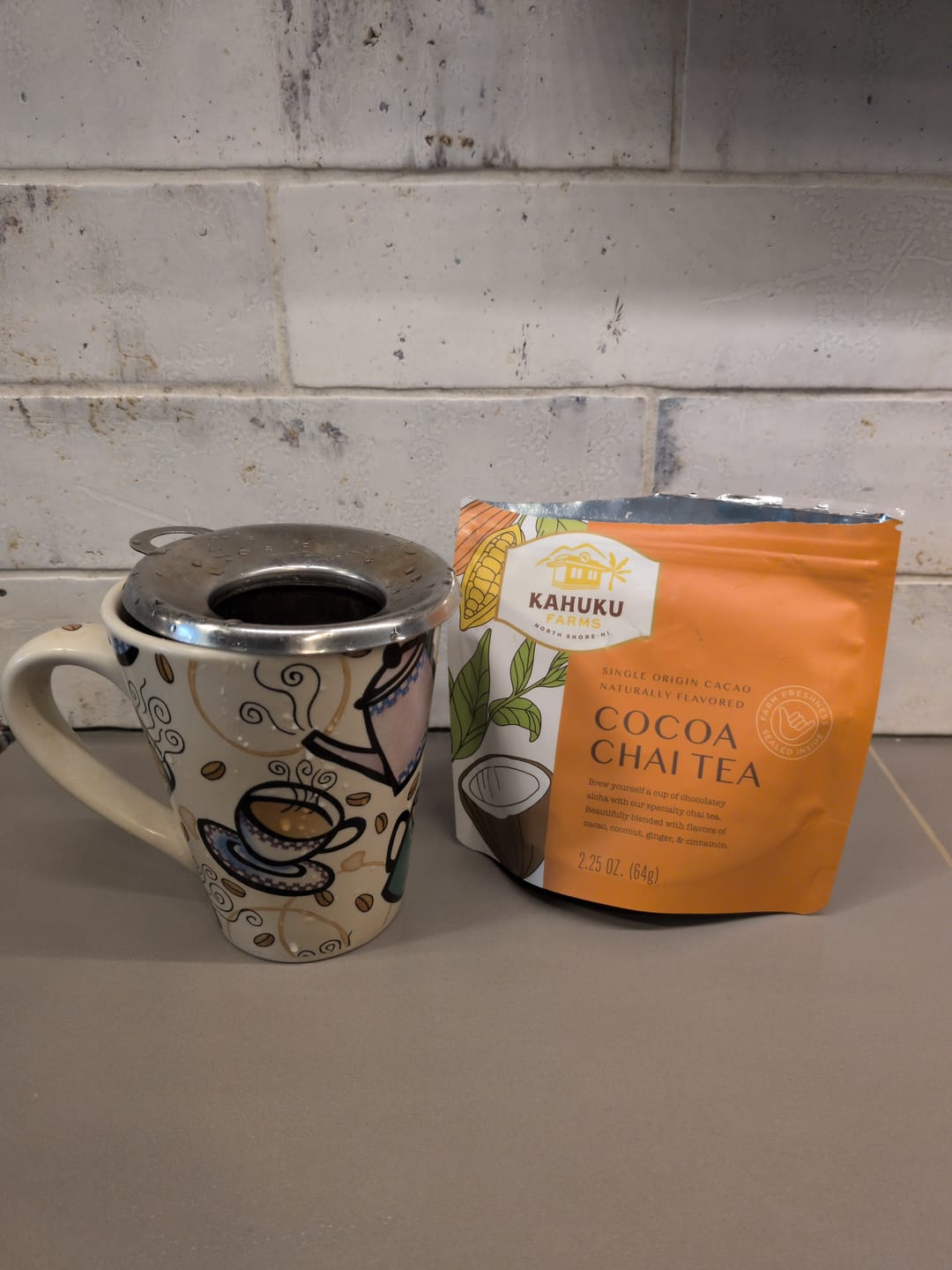 Customer photo review of Cocoa Chai Tea