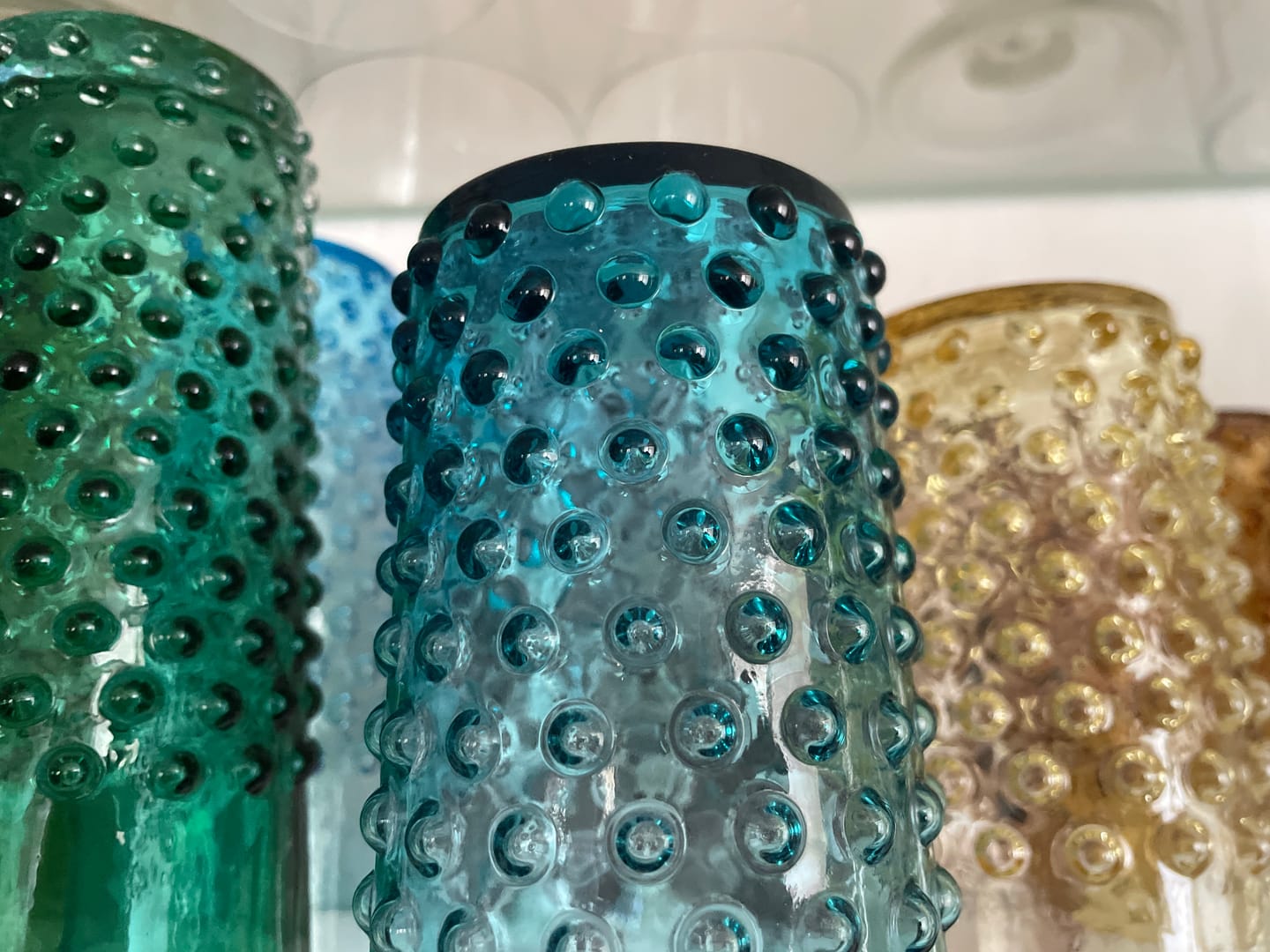 Customer photo review of Mystery Box of Hobnail Tumblers