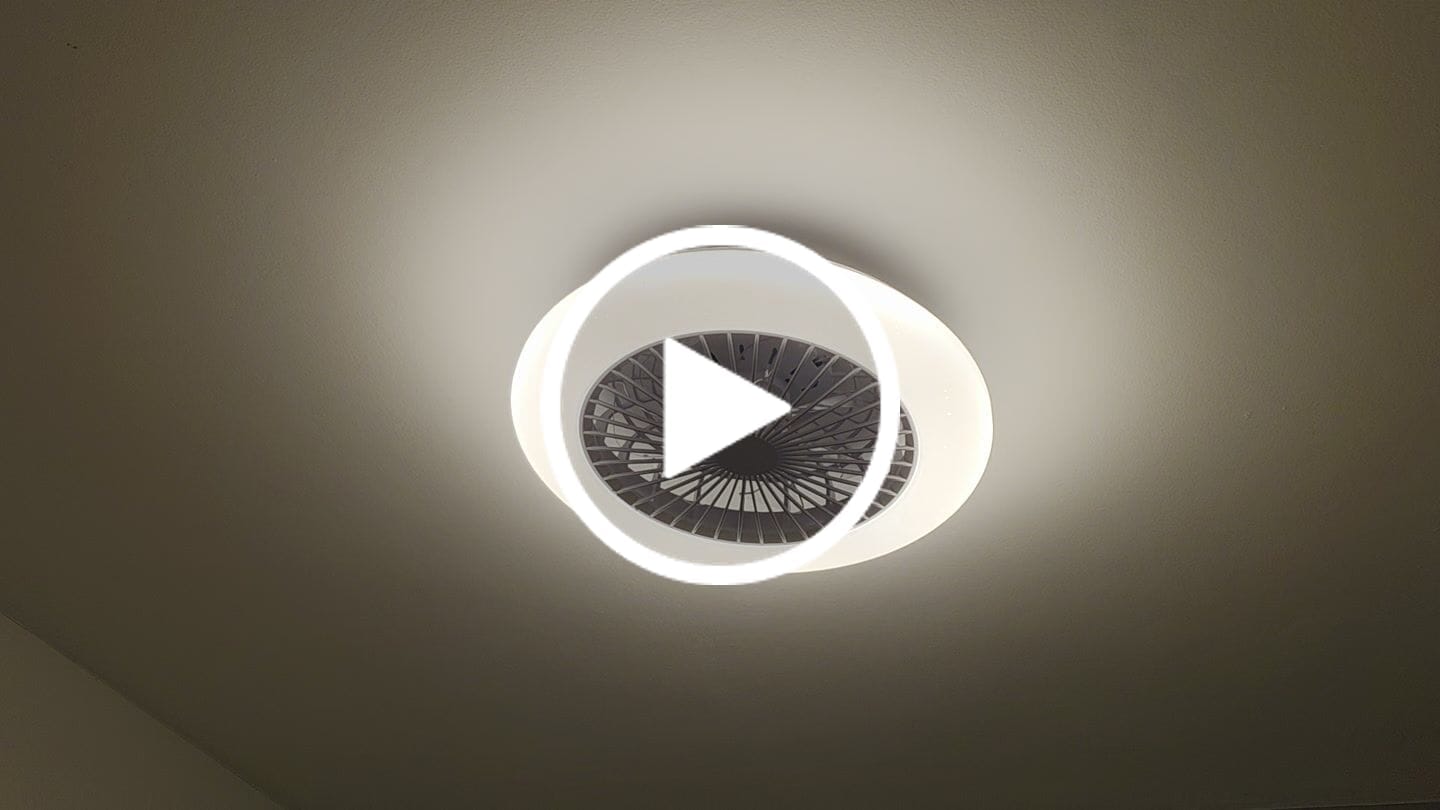 Customer video review of מאוורר תקרה Philips Amigo 42W עם תאורת LED ושלט רחוק – שקט ויעיל Sparkle Finish