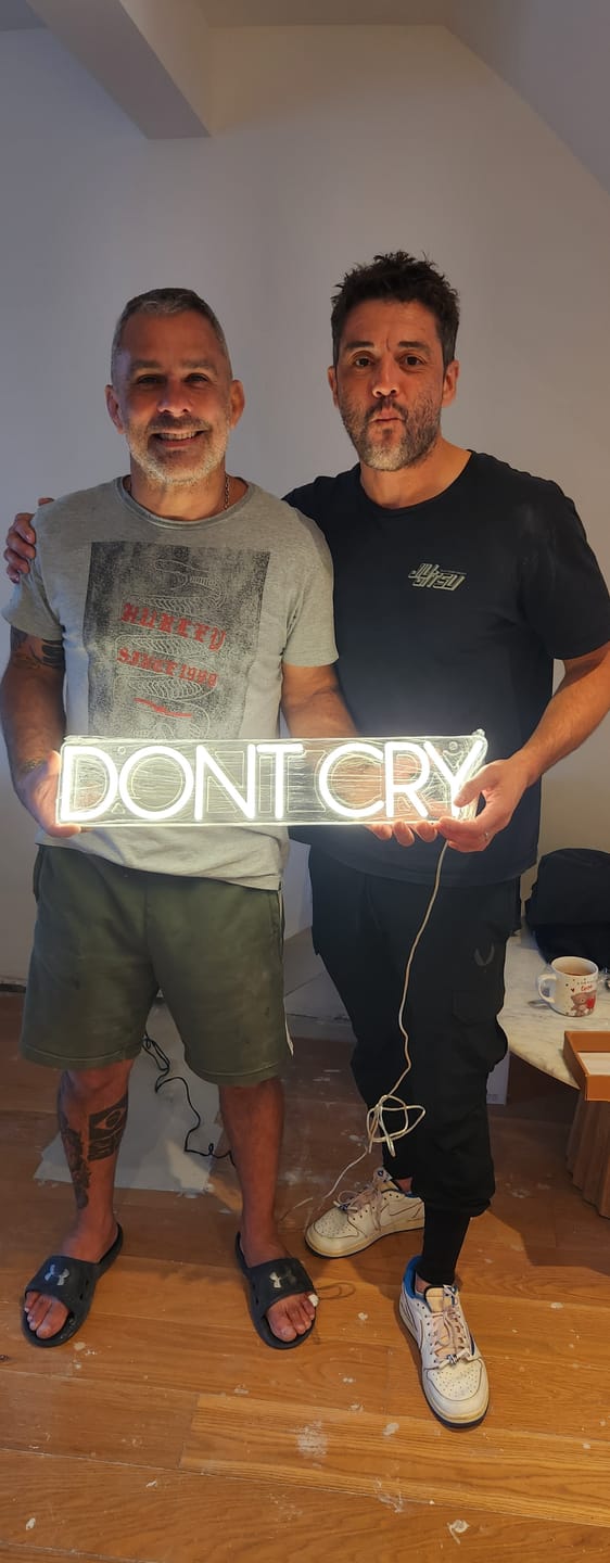 Customer photo review of Custom Neon: DONT CRY