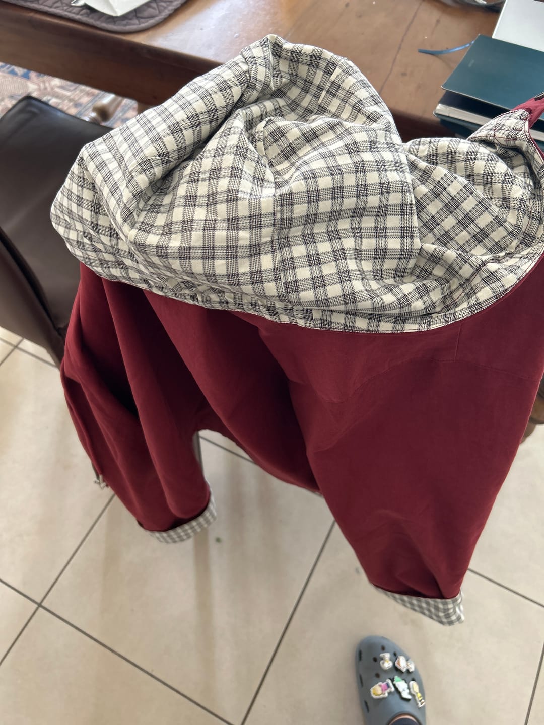Customer photo review of Plus Size Women Autumn Pure Color Hooded Cotton Cardigan Coat