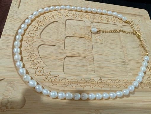 Customer photo review of Charlotte's Pearl Collar