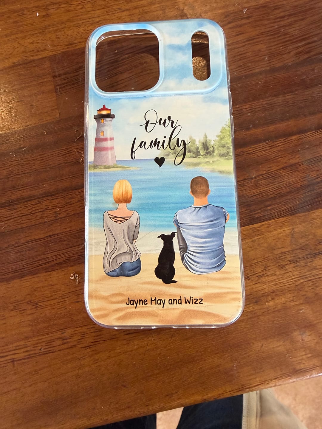 Customer photo review of Personalised Phone Case - Together with our pet